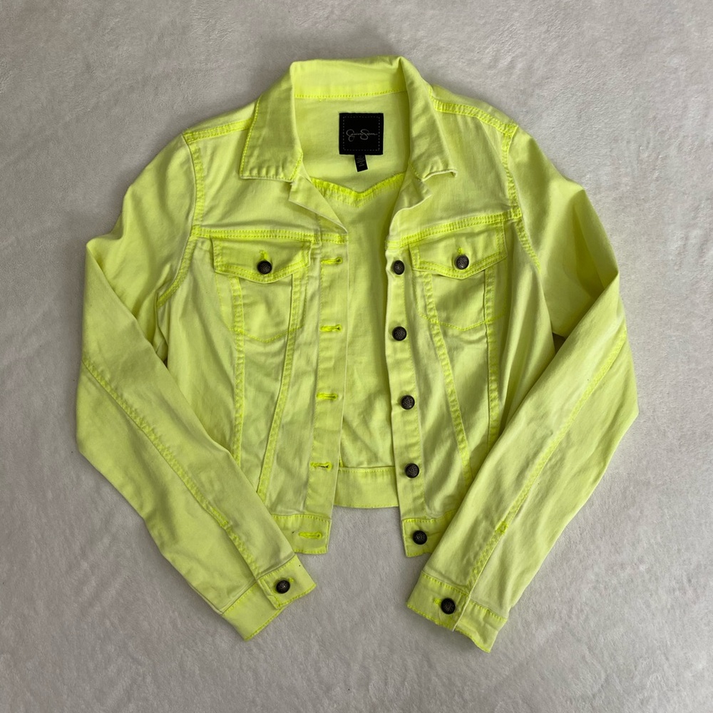 Fluorescent yellow Jessica Simpson Jean